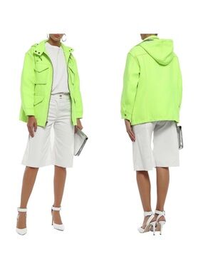 Alice + Olivia Russo Neon Gabardine Jacket Size M